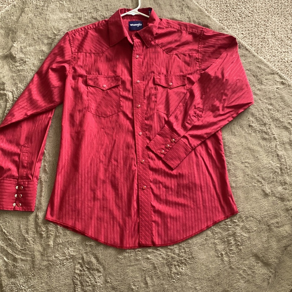 Red dress shirt